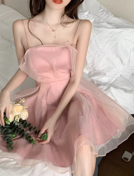 Pink Women's Dress S91