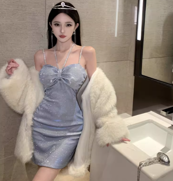 Blue Women's Dress S242