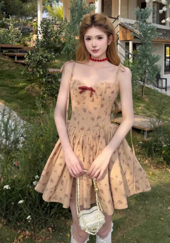 Robe jaune pour femme S1008
