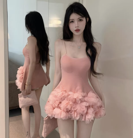 Pink Women's Dress S172