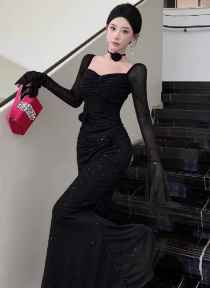 Black Women's Dress S160