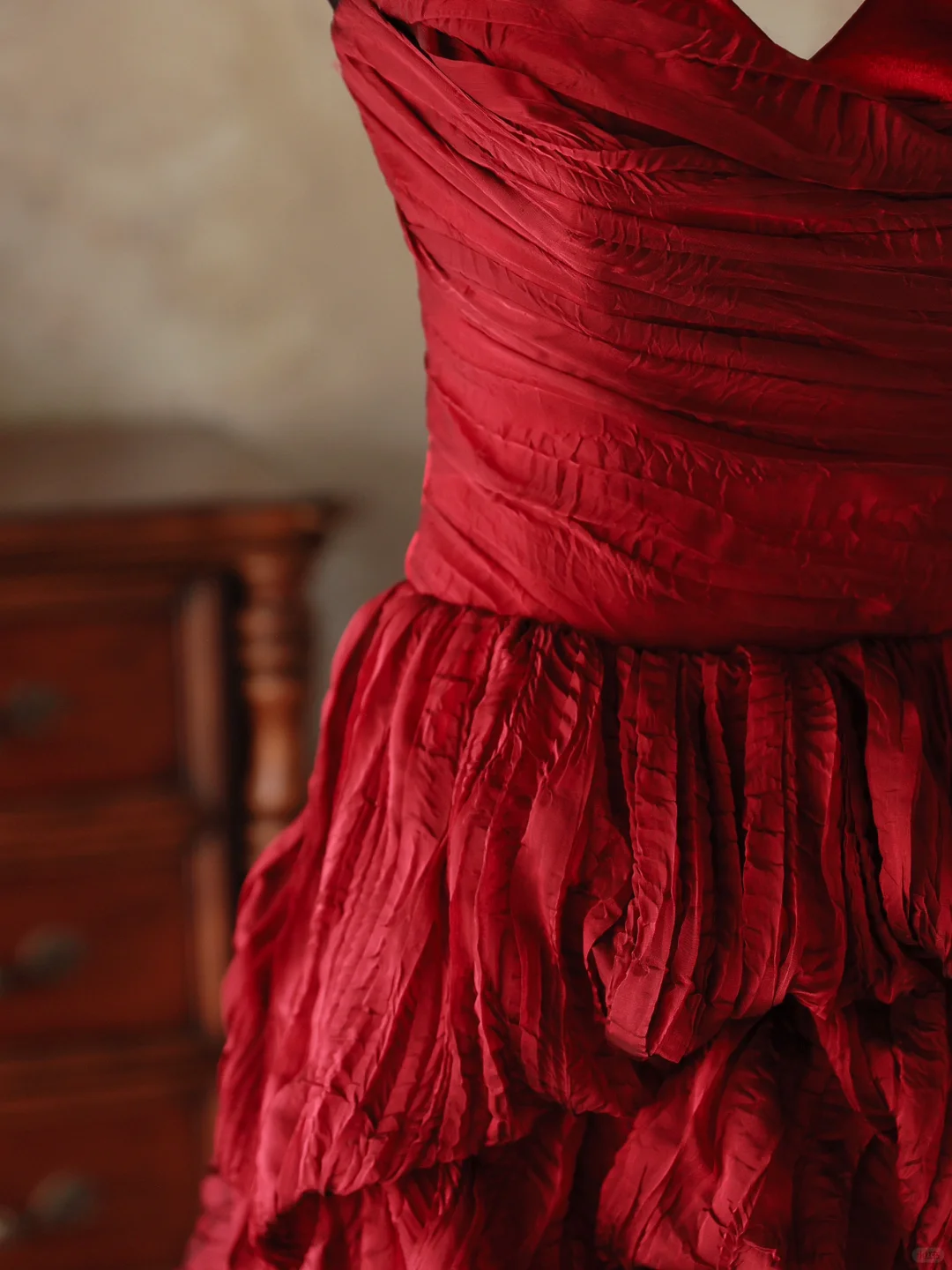 Robe de soirée élégante en satin rouge vin, col licou, robe de bal longue, tenue d'été pour 20e anniversaire, 18e anniversaire, DH1139