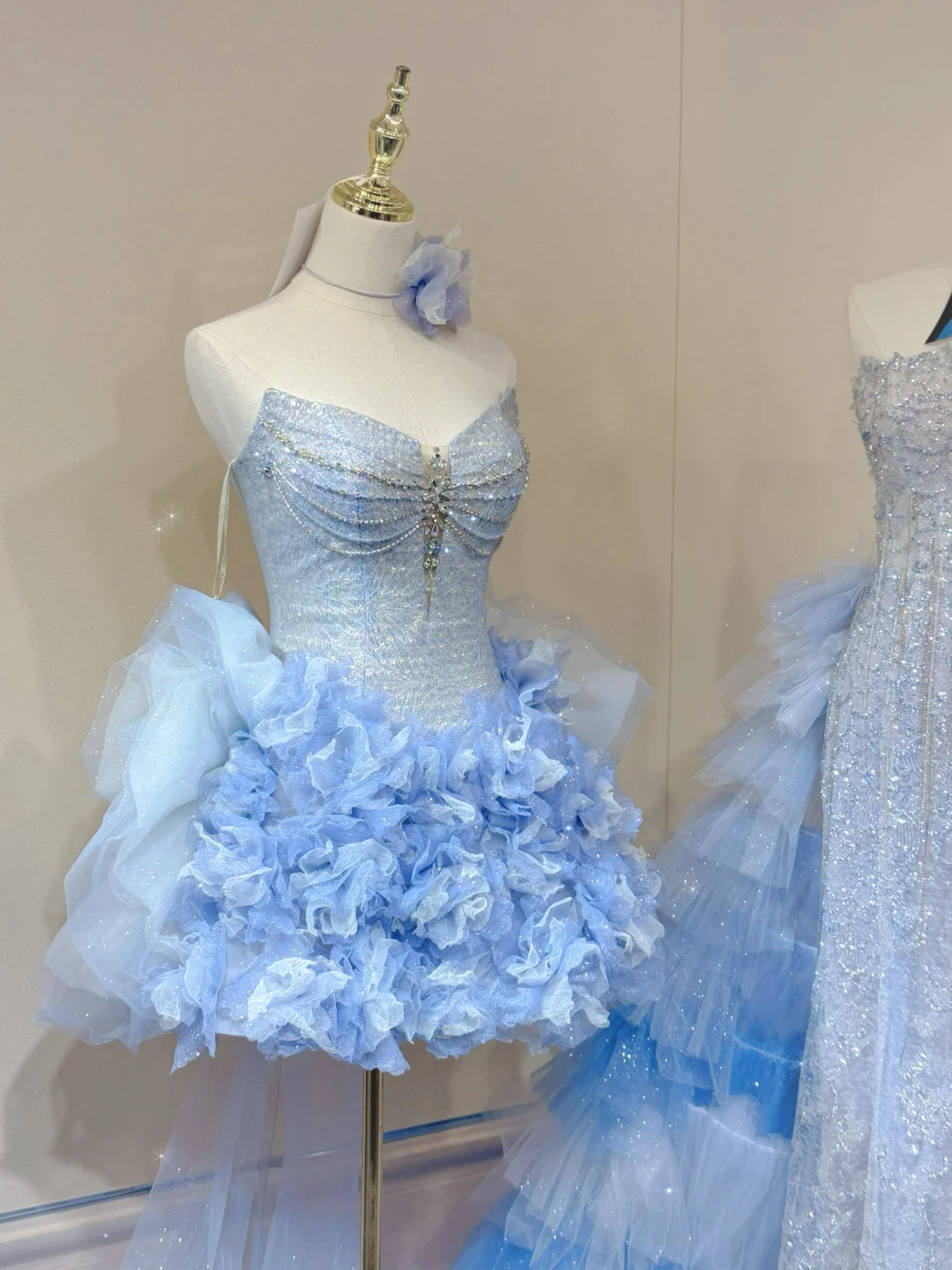 Süßes Ballkleid Sweetheart Hellhimmelblau Tüll Kurzes Mini Formale 8. Klasse Homecoming Kleider Mittelschule Cocktailkleid Hoco Outfits DH2558