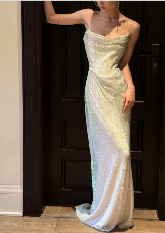 Süßes Ballkleid Spaghettiträger Silbergrau Mini Kurzes Formales Homecoming-Kleid Party Kurzes Ballkleid Hoco Kleider DH2684