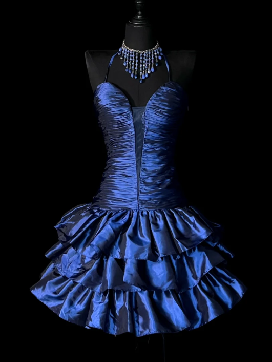 Robe de bal courte à bretelles spaghetti, gris argenté, robe de soirée courte, robe de bal Hoco DH2684