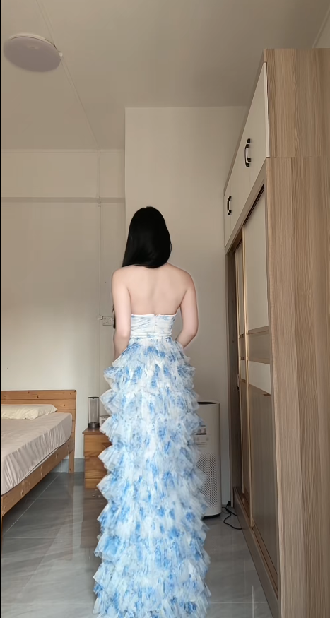 Robe de bal courte à bretelles spaghetti, gris argenté, robe de soirée courte, robe de bal Hoco DH2684