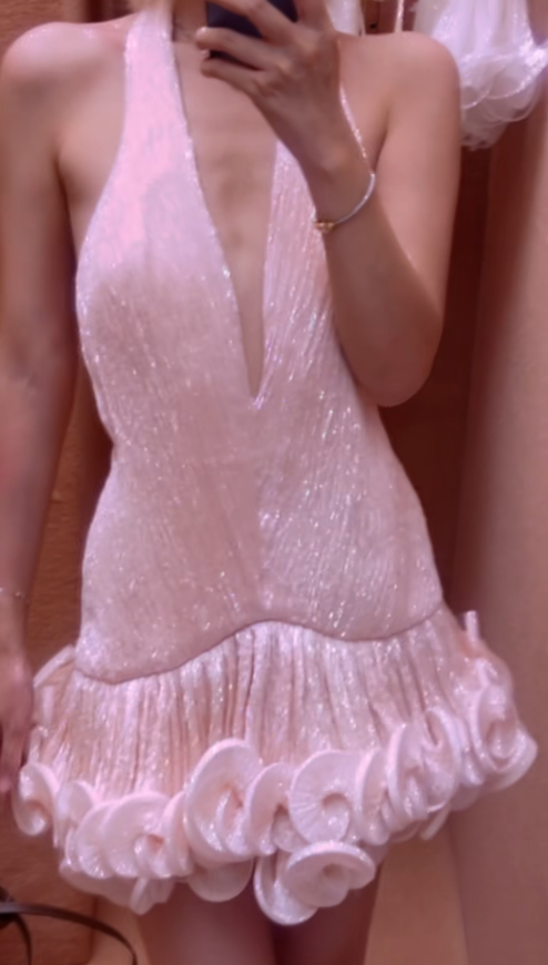 Robe de bal courte à bretelles spaghetti, gris argenté, robe de soirée courte, robe de bal Hoco DH2684