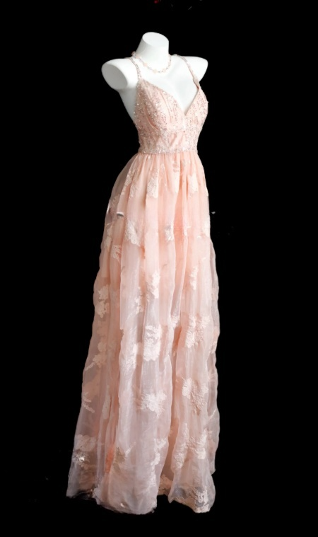 Classy Pink Prom Dress Tulle Embroidery Spaghetti Straps A-Line Evening Dress Sleeveless Birthday Dress ED05235