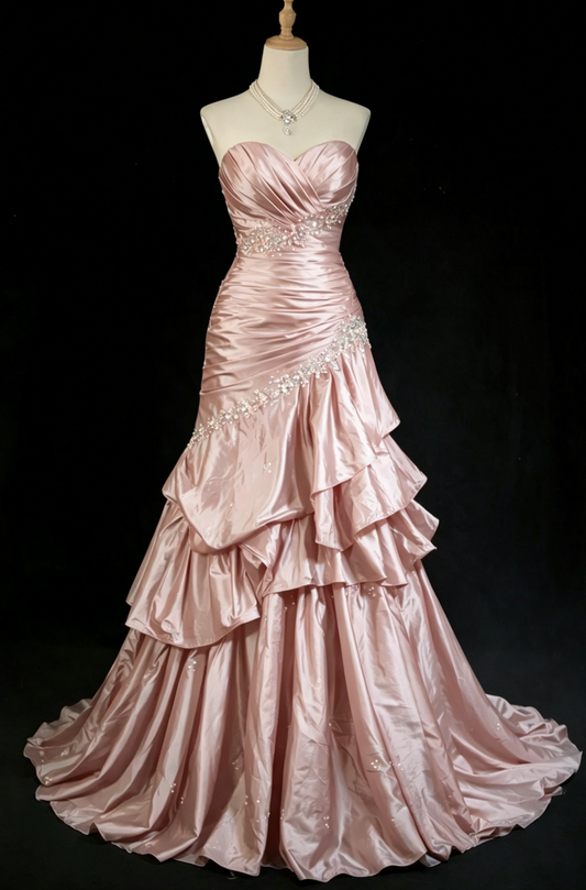 Elegantes lavendelfarbenes Ballkleid, Neckholder, Etuikleid, langes Abendkleid, ärmelloses Satin-Abendkleid DP05381