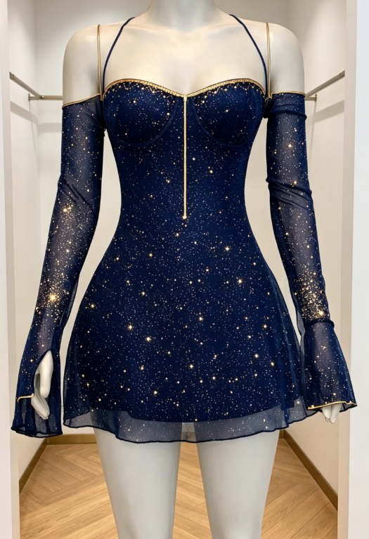Elegantes Neckholder Etuikleid Kurzes Ballkleid Chiffon-Applikationen Geburtstagskleid Marineblaues Abendkleid DP05550