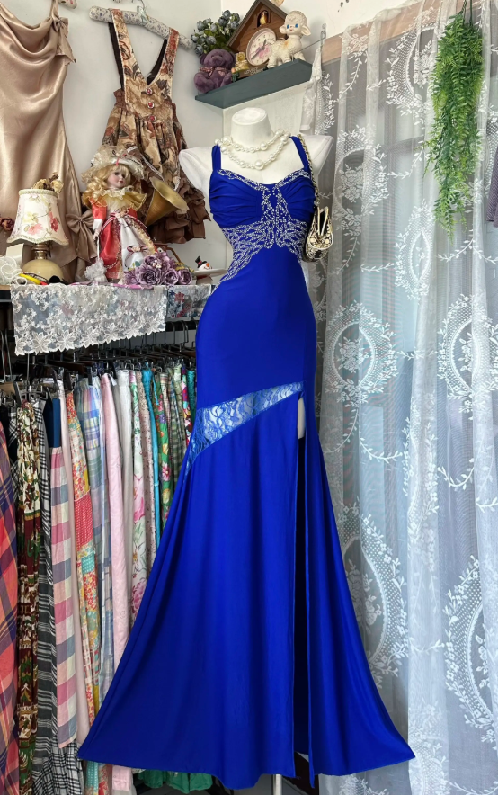 Elegant Sheath Chiffon Blue Mother of Bridal Dress DP06030