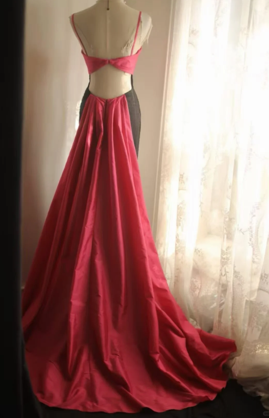 Chic Black Long Evening Dress Chiffon Sheath Formal Dress DP06146