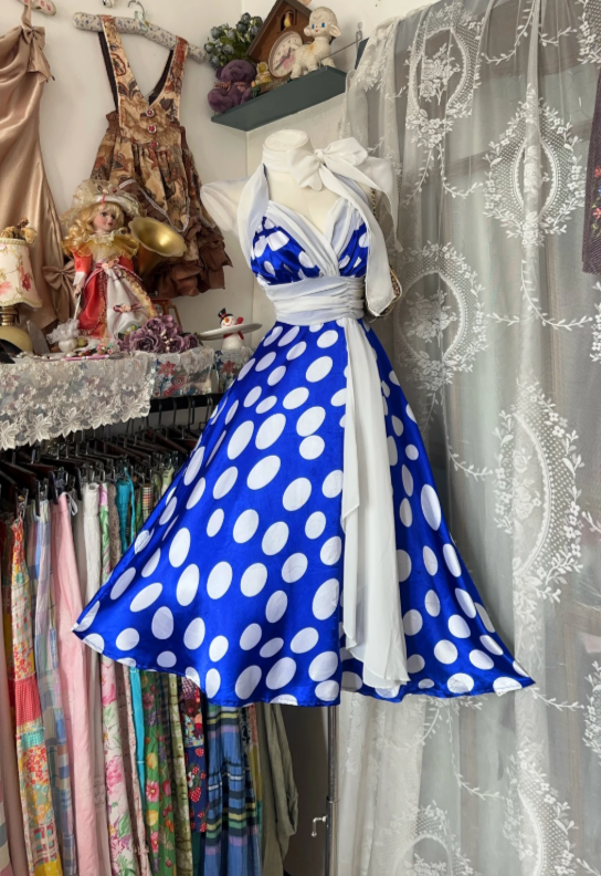 Pretty Blue Short Homecoming Dress Halter A-Line Birthday Dress Satin Party Dress DP06471