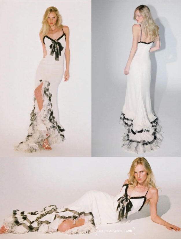 Elegant White Prom Dress Sheath Chiffon Long Evening Dress DP06794
