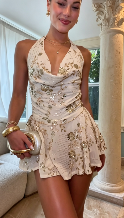 Chic Sheath Short Birthday Dress Ivory Homecoming Dress DP06895