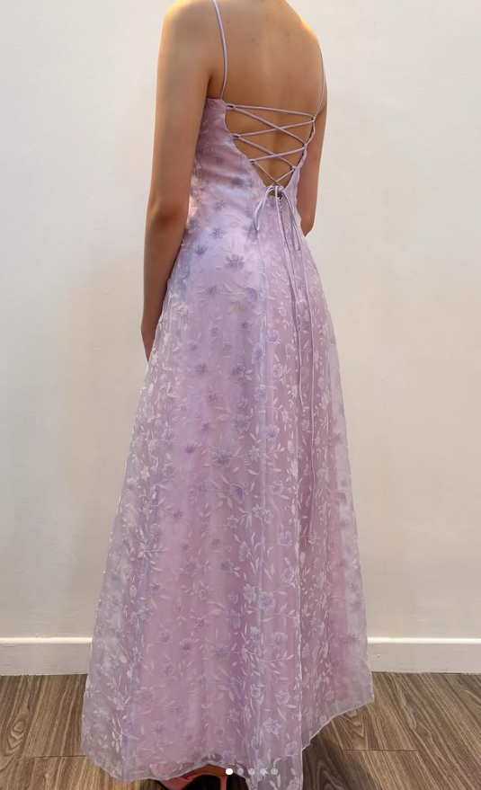 Glamours Light Purple Prom Dress A-Line Tulle Long Evening Dress DP07045