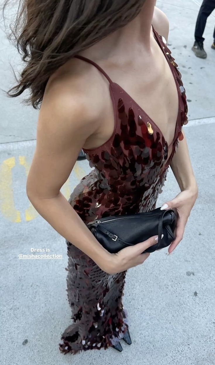 Elegant Burgundy Long Prom Dress Sheath Sequins Prom Dress DP07091
