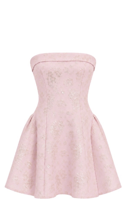 Fairy A-Line Pink Short Homecoming Dress Satin Birthday Dress DP07426