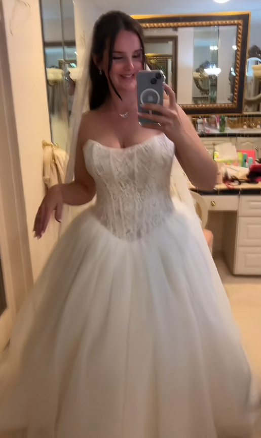 Chic White Wedding Dress A-Line Tulle Bridal Gown DP08135