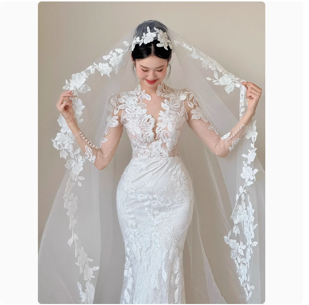 Romantisches Brautkleid Meerjungfrau V-Ausschnitt Spitze Weiße Brautkleider Minimalistische Brautkleider DP1798