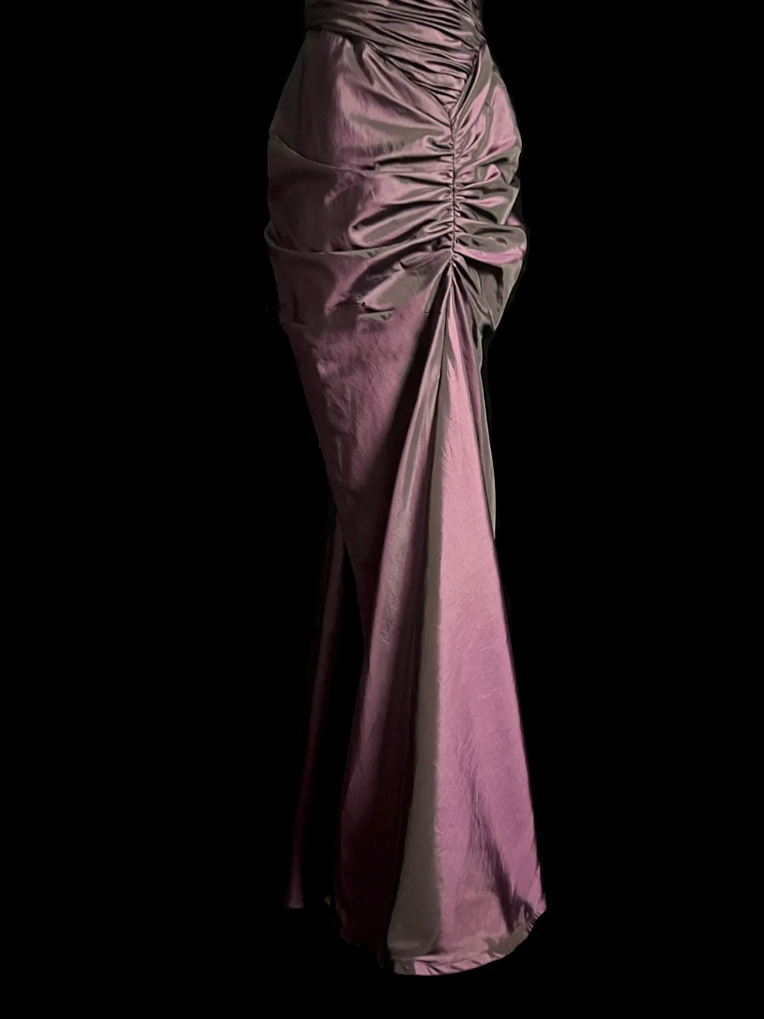 Robe de bal longue style sirène vintage en taffetas raisin, robe de soirée, robe de remise de diplôme, DP2050