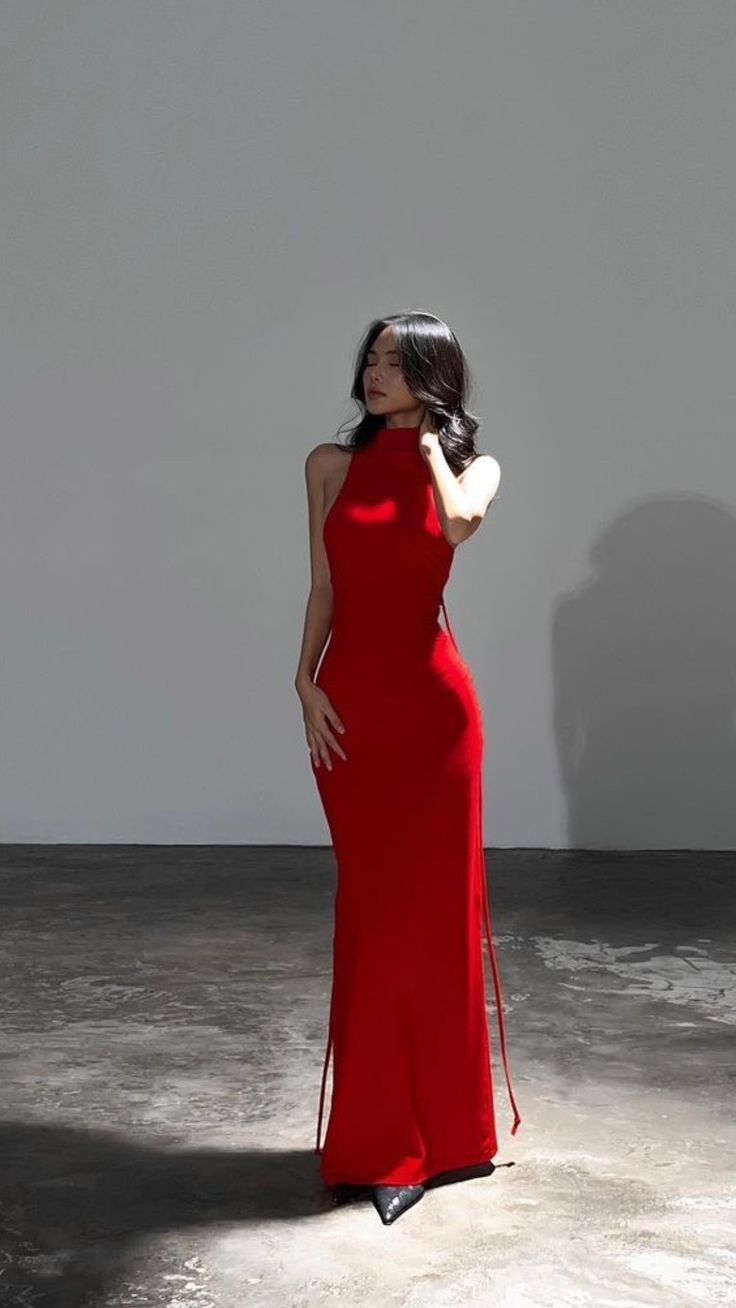 Pretty Sheath High Neck Red Party Dresses Formal Summer Wedding Guest Dresses Wedding Guest Outfits DP2122