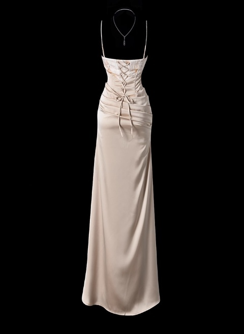 Robe de bal courte à bretelles spaghetti, gris argenté, robe de soirée courte, robe de bal Hoco DH2684