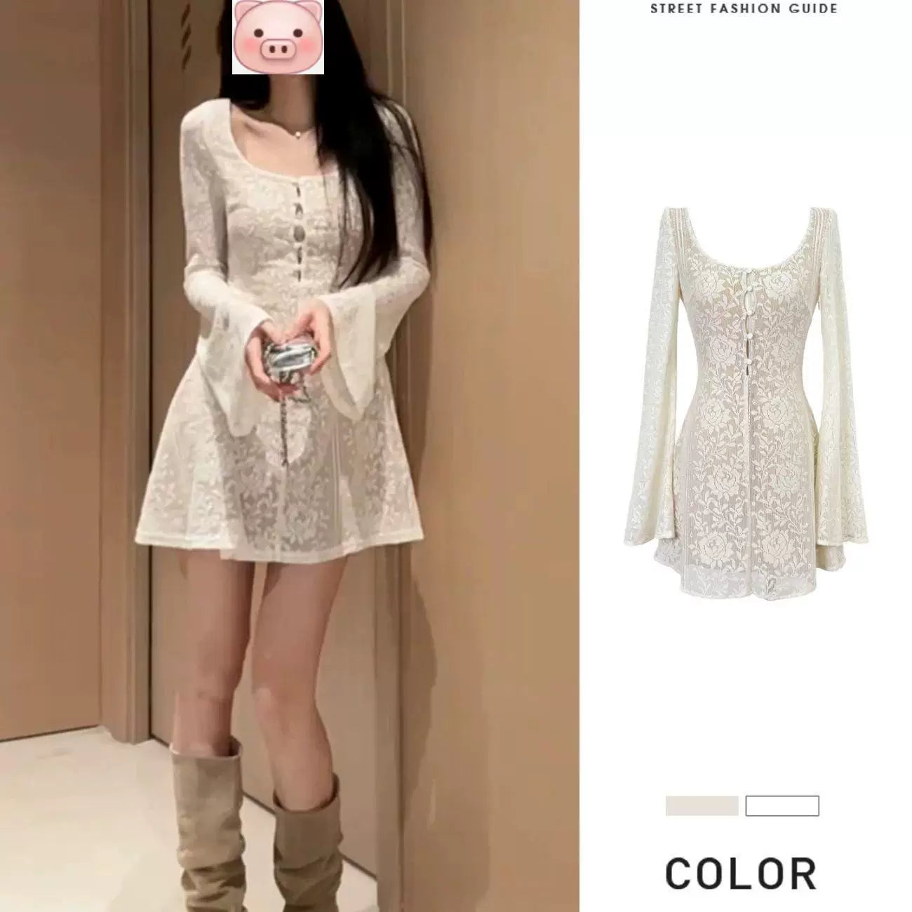White Women's Dress S713