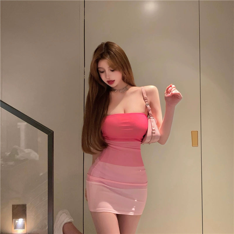 Pink Women's Dress S235