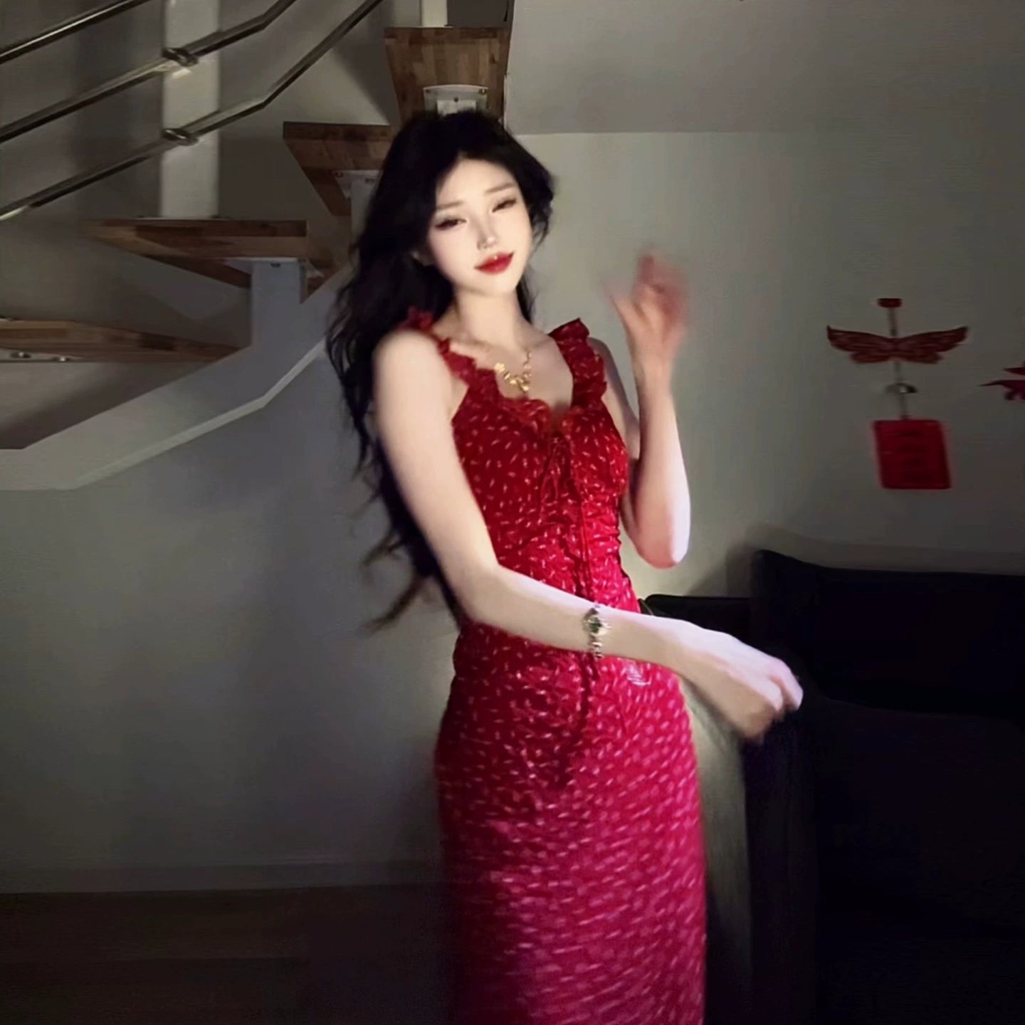 Fashion Red Dress S725