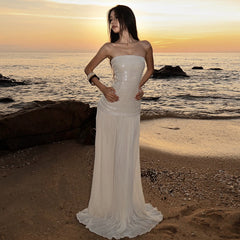 White Women's Dress S694