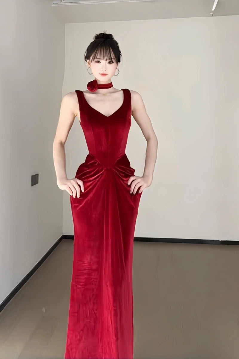 Fashion Red Women‘s Dress S608