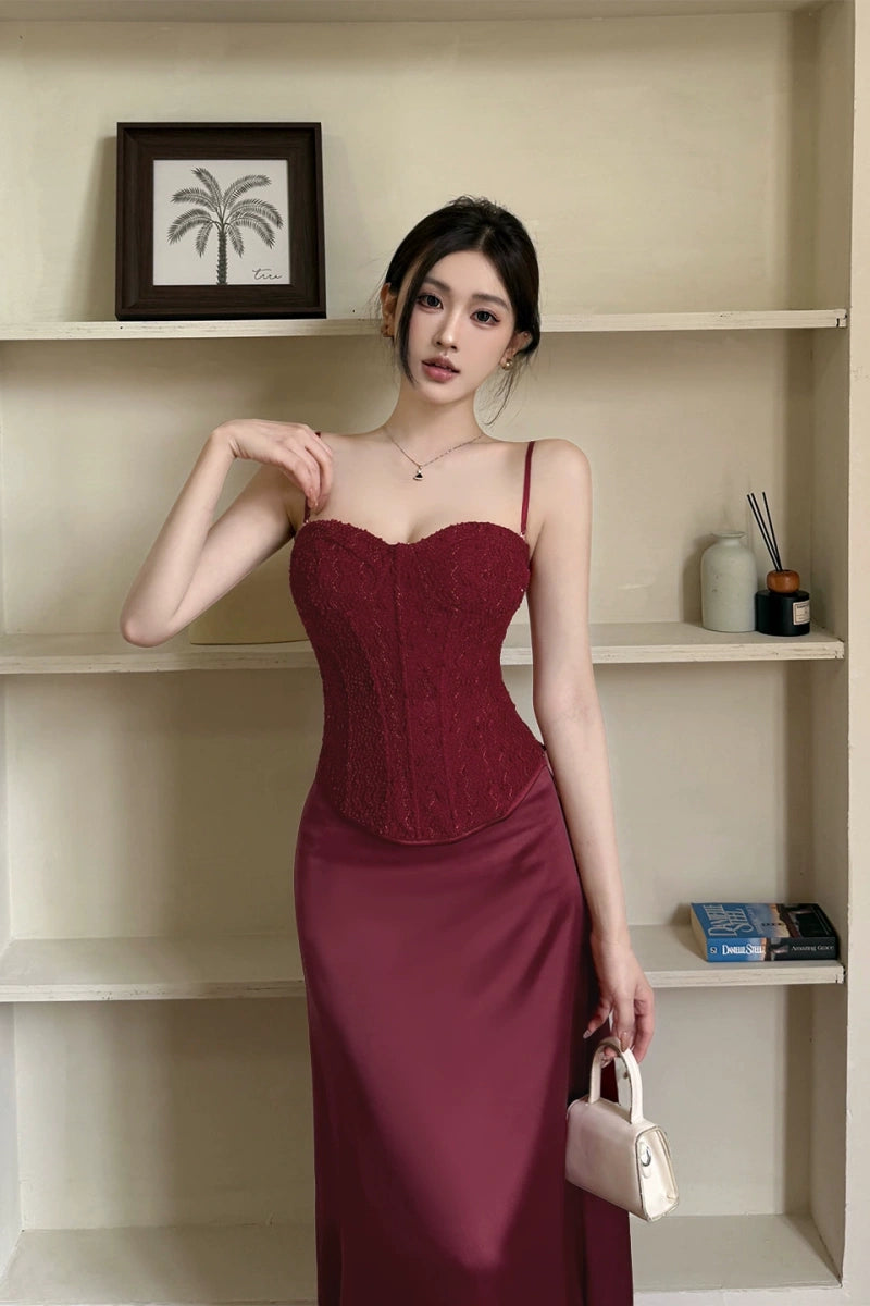 Fashion Red Women‘s Dress S600