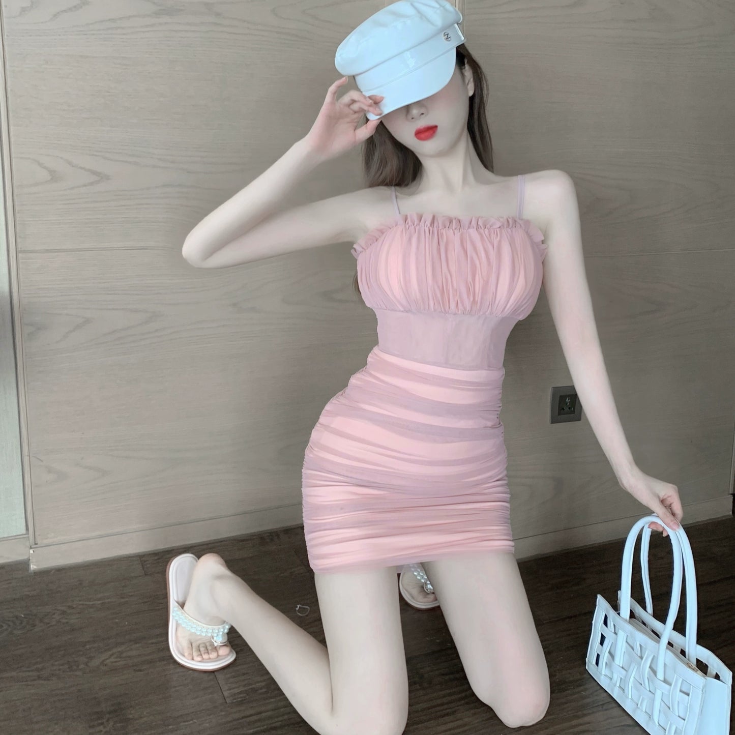 Pink Women's Dress S307