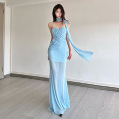 Fashion Blue Women‘s Dress S618
