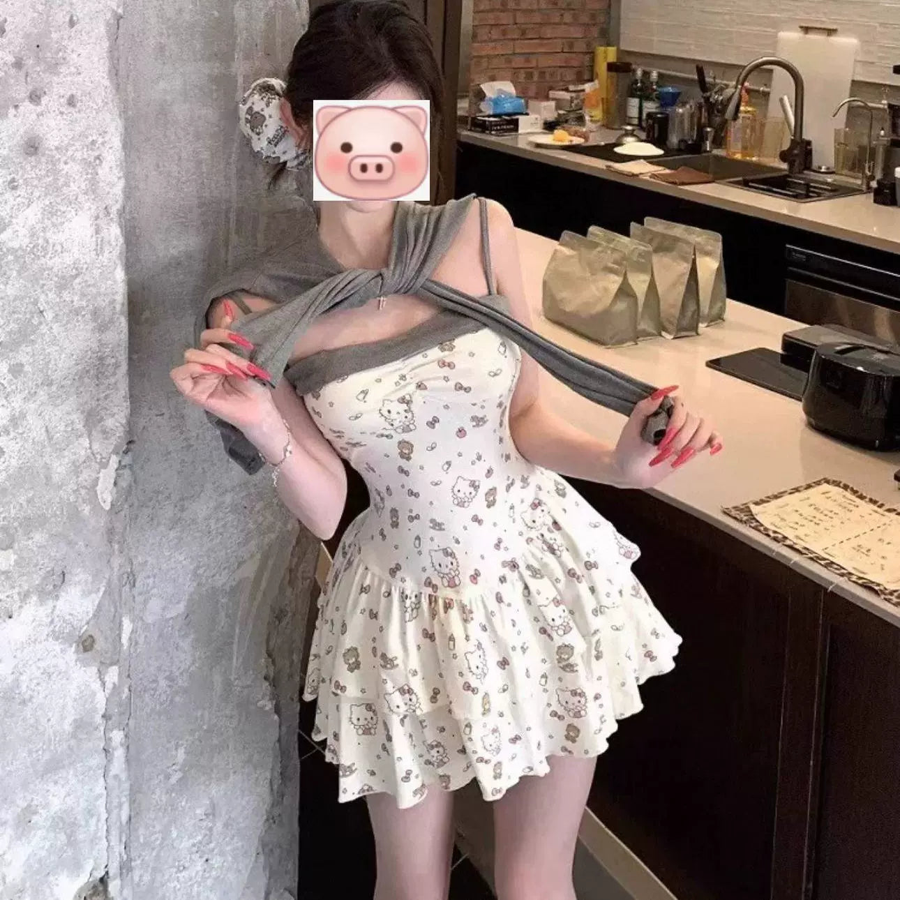 Sexy White Dress S688