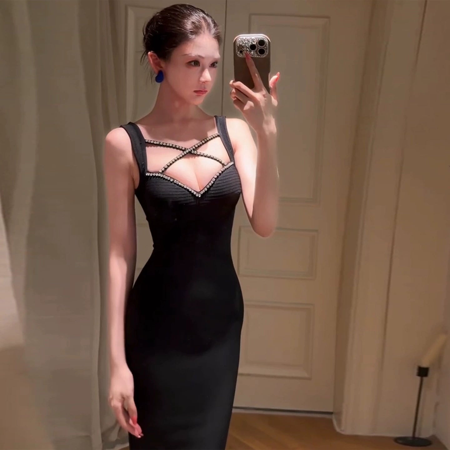 Fashion Black Dress S759