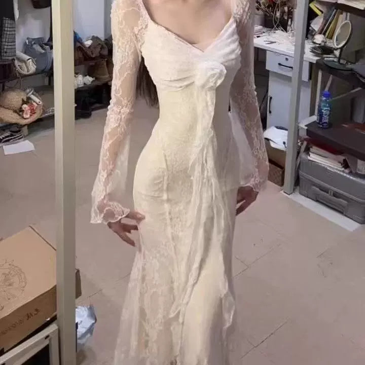 White Women's Dress S701