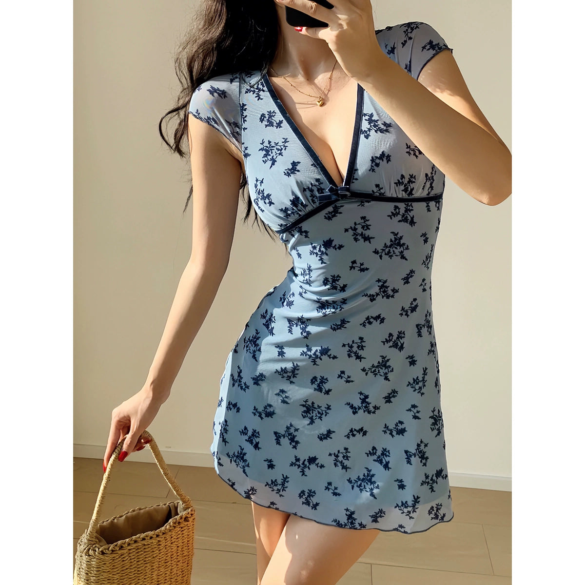 Fashion Blue Women‘s Dress S626