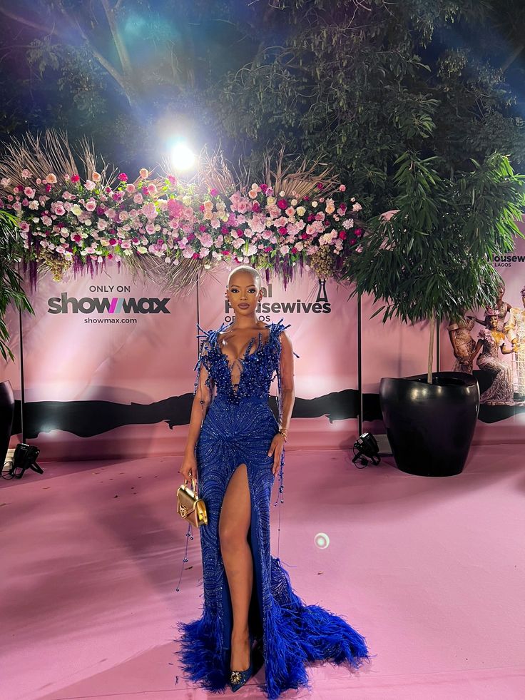 Superbe robe de bal longue à paillettes bleu roi, style sirène, col en V, fendue, robe de soirée, robe de remise de diplôme, D2603
