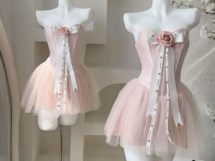 Edle A-Linie Sweetheart Rosa Blumen Tüll Formelle 8. Klasse Homecoming Kleider Mittelschule Hoco Kleid 18. Geburtstagskleid Mini Hoco Outfits DH1426