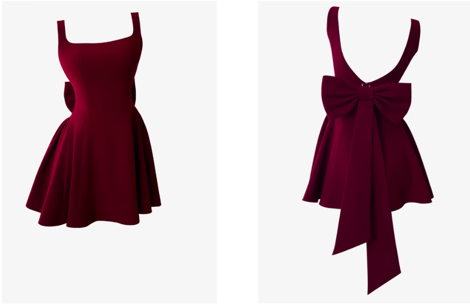 Cute Ball Gown Square Neck Burgundy Satin Grad Dress Inspo Short Mini Formal 8th Grade Homecoming Dresses High School Hoco Court Dress Graduation Dress Cocktail 18th Birthday Outfits D1941)