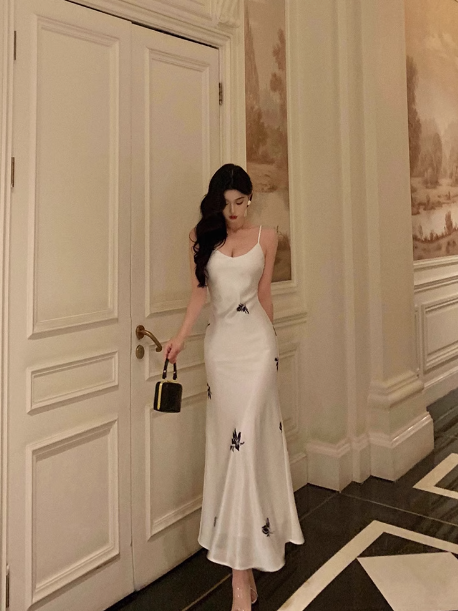 Edles Meerjungfrauen-Kleid aus weißem Satin, lang, für den 18. Geburtstag, Partykleid, Outfits für den 21. Geburtstag, Ideen für Geburtstagskleider für Frauen, DP1294