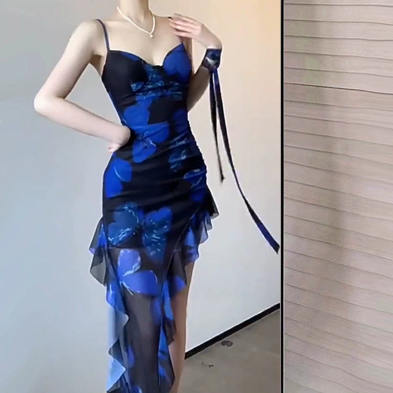 Blue Women Dress S986