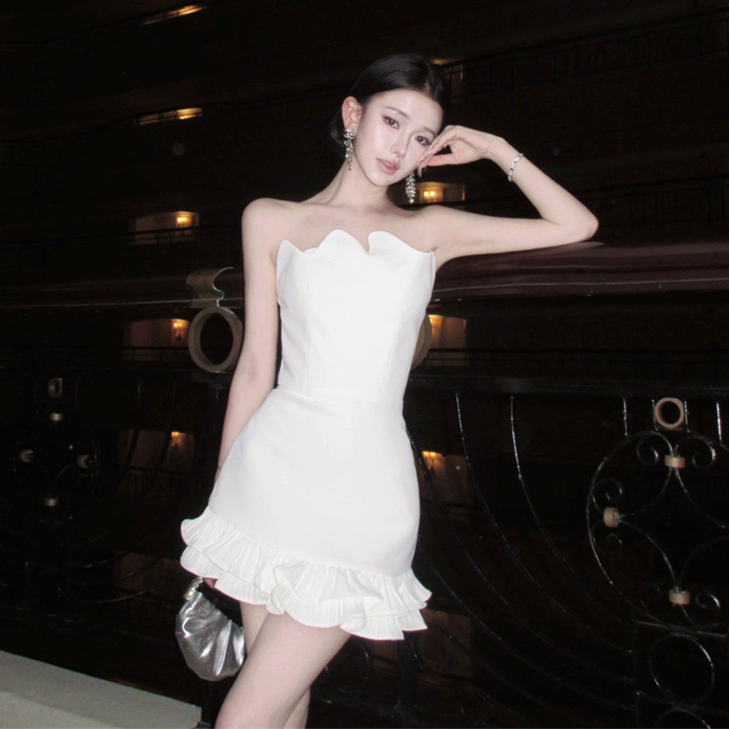 Fashion White Dress S796
