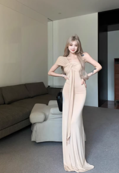 Fashion Khaki Dress S799