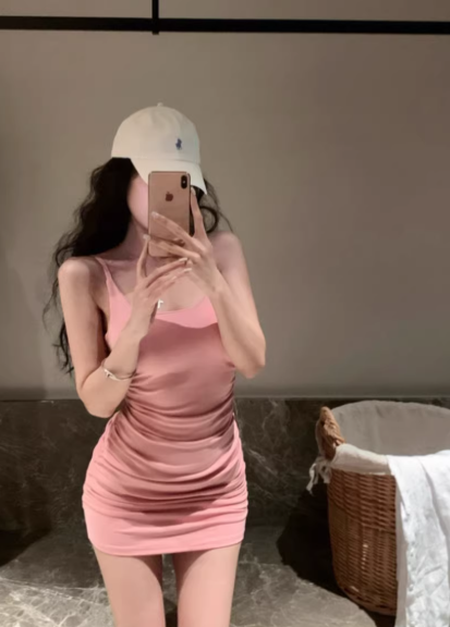 Fashion Pink Dress S812