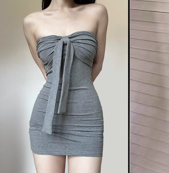 Robe grise tendance S780
