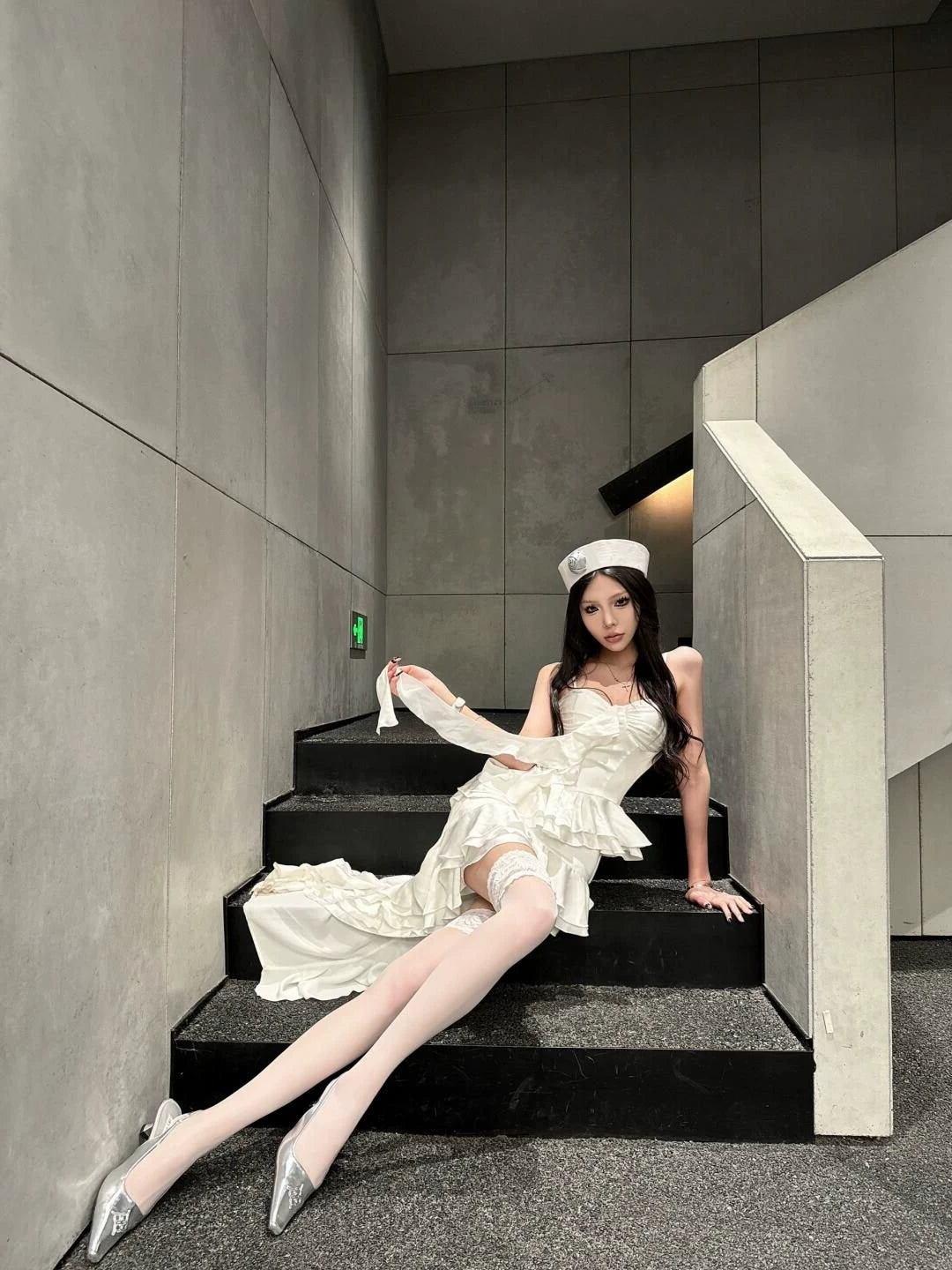 Fashion White Dress S787