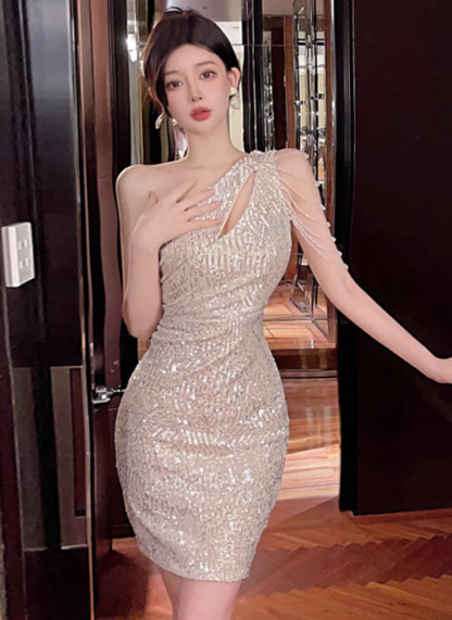 49,99 € | Aprikosenfarbenes Damenkleid S59